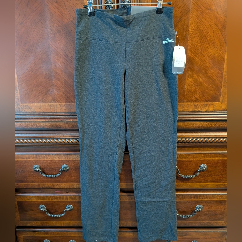 SPALDING Gray Leggings Size Small NEW